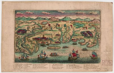Missisipi o Luisiana en Norteamérica. LOC 75693015 de Jacques François Chéreau