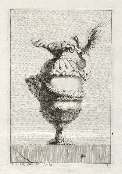 Conjunto de jarrones:  Plato 3 de Jacques François Saly