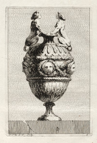 Conjunto de jarrones:  Plato 5 de Jacques François Saly