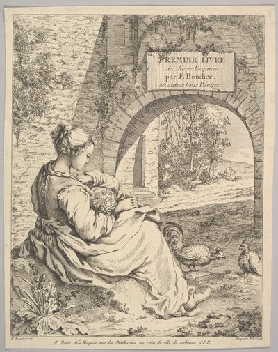 Frontispicio de Jacques Gabriel Huquier