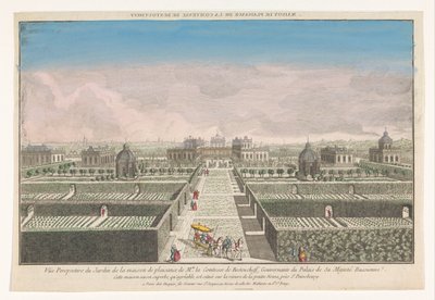Vista del jardín de la casa de campo de la Condesa de Bestoucheff, cerca de la ciudad de San Petersburgo
Maison de plaisance de la comtesse de Bestoucheff (título en el objeto) de Jacques Gabriel Huquier