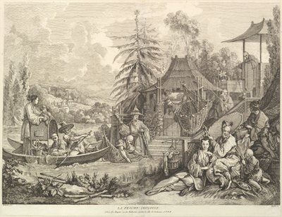 La pesca china, de Chinoiseries de Jacques Gabriel Huquier