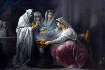 Les Vestales: detalle. Siglo XIX (óleo sobre lienzo) de Jacques Gamelin