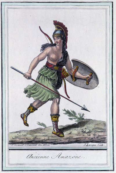 Antigua Amazona - en “Encyclopedia of Travels” de Grasset St Sauveur, ed. 1796 de Jacques Grasset de Saint Sauveur