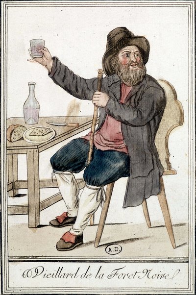 Viejo de la Selva Negra - en Encyclopédie des voyages por J. Grasset Saint-Sauveur de Jacques Grasset de Saint Sauveur
