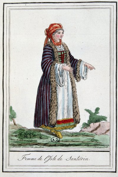 Mujer de la isla de Santorini de Jacques Grasset de Saint Sauveur