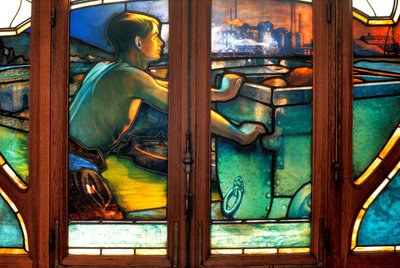 Nancy (departamento 54), Art Nouveau, Cámara de Comercio e Industria, vitrales de Jacques Gruber (1870-1936) de Jacques Gruber