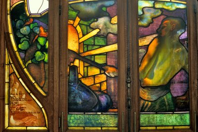 Nancy (departamento 54), Art Nouveau, Cámara de Comercio y Bolsa, Vidrieras de Jacques Gruber (1870-1936) de Jacques Gruber
