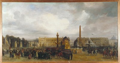 Ceremonia de devolución de las cenizas del emperador Napoleón I en 1840 ... de Jacques Guiaud