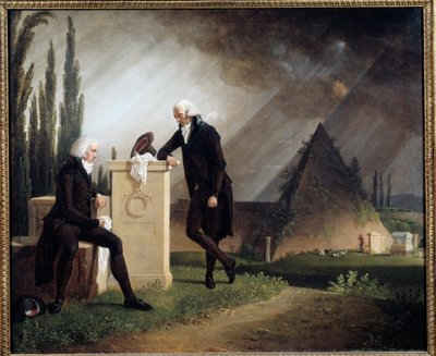 Elegía romana o Doble retrato en el cementerio protestante de Roma de Jacques Henri Sablet
