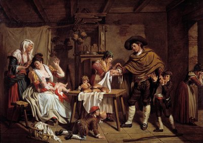 El donante de sangre, devoción de un padre italiano de Jacques Henri Sablet