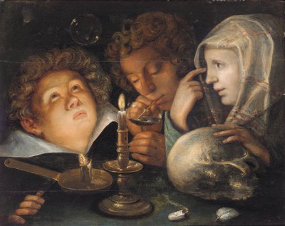 Una Alegoría de Vanitas, Homo Bulla Est de Jacques II de Gheyn