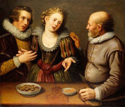 Una alegoría del amor desigual de Jacques II de Gheyn