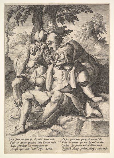 La sabiduría de los tontos, de Seis Proverbios de Jacques II de Gheyn