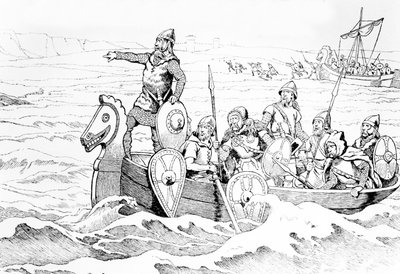 La llegada de los vikingos a Francia de Jacques Marie Gaston Onfray de Breville (Job)