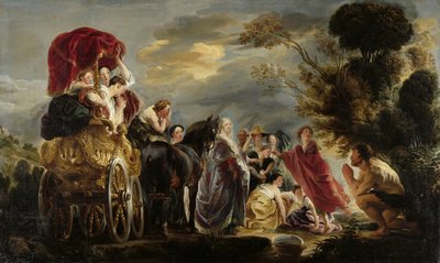 El encuentro de Odiseo y Nausicaa
El encuentro de Ulises y Nausicaa de Jacques Jordaens (signed by artist)