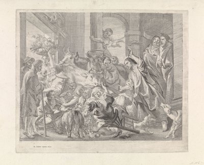Cristo expulsa a los mercaderes del templo de Jacques Jordaens