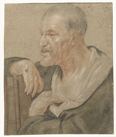Pedazo de hombro de un evangelista, a la izquierda de Jacques Jordaens