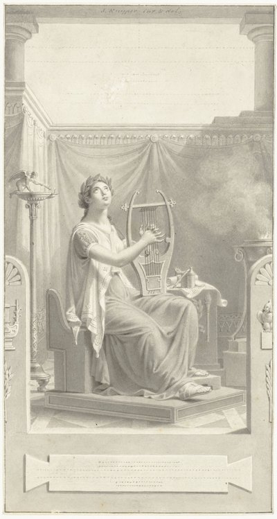 Diseño para la portada de Poems by H. Tollens Czn. de Jacques Kuyper