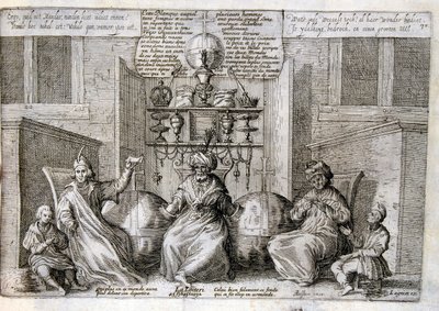 Ilustración grabada del siglo XVII de una colección de proverbios. París 1657-1663. Por Jacques Lagniet (1620-1675). Grabador francés. De él son numerosos grabados de crítica social y cuadros de burla como sus ilustraciones a veces grotescas y fantásticas de Jacques Lagniet