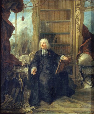 Retrato de Jean-Antoine Nollet 1700-1770, c. 1740 de Jacques Lajoue de