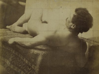 Estudio de un modelo de desnudo masculino, acostado, en el estudio de Jacques de Lalaing de Jacques Lalaing (attributed to)