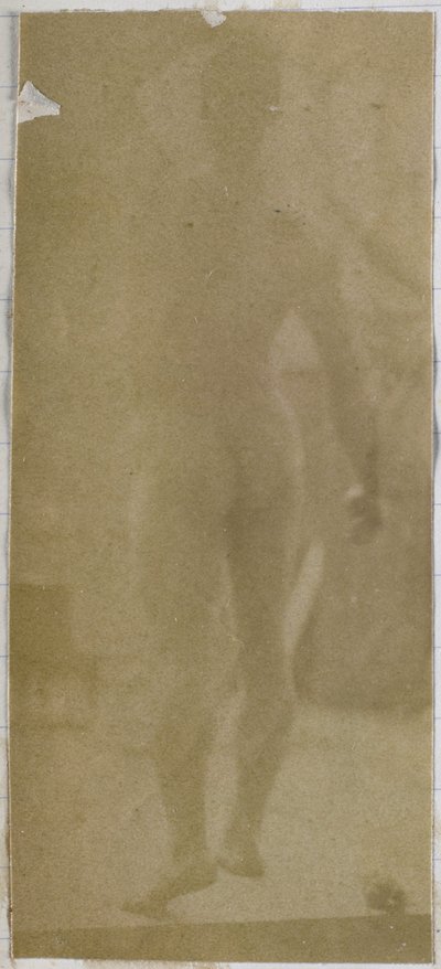 Estudio de un modelo desnudo masculino, de pie y visto desde atrás, en el estudio de Jacques de Lalaing de Jacques Lalaing (attributed to)