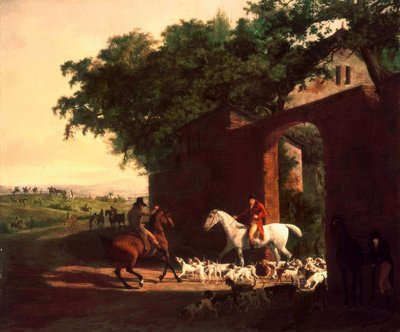 Partida de caza en Brocket Hall de Jacques Laurent Agasse