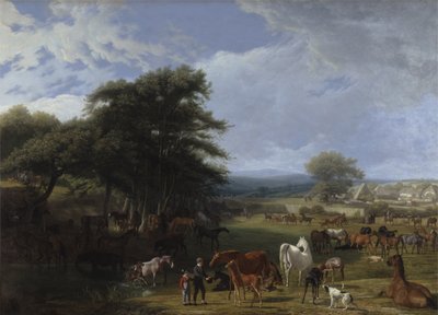 Granja de cría de Lord River, Stratfield Saye de Jacques Laurent Agasse