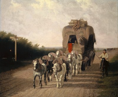 El carruaje de Ludlow de Jacques Laurent Agasse