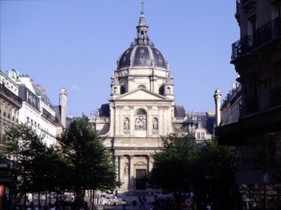 La fachada de la Sorbona de Jacques Lemercier