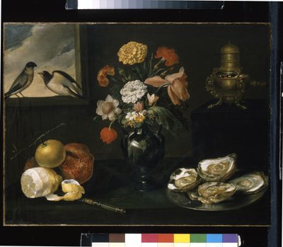 Bodegón con los cuatro elementos (óleo sobre madera) de Jacques Linard