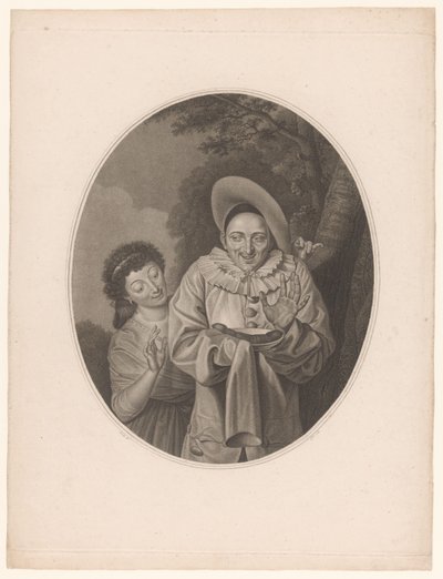Pierrot con salchicha de Jacques Louis Copia