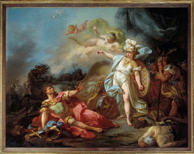 Batalla de Minerva contra Marte de Jacques Louis David