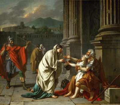 Belisario pidiendo limosna de Jacques Louis David