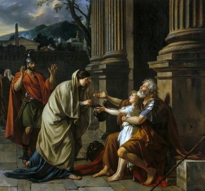 Belisario pidiendo limosna, 1781 de Jacques Louis David