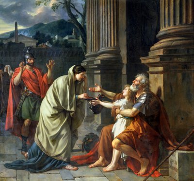 Belisario pidiendo limosna, 1781 de Jacques Louis David
