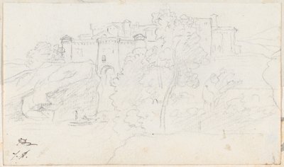Castillo en una colina de Jacques Louis David