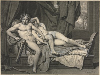 Cupido y Psique, 1813 de Jacques Louis David