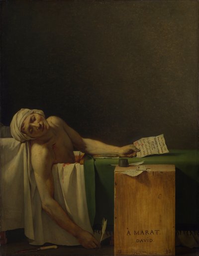 Muerte de Marat de Jacques Louis David