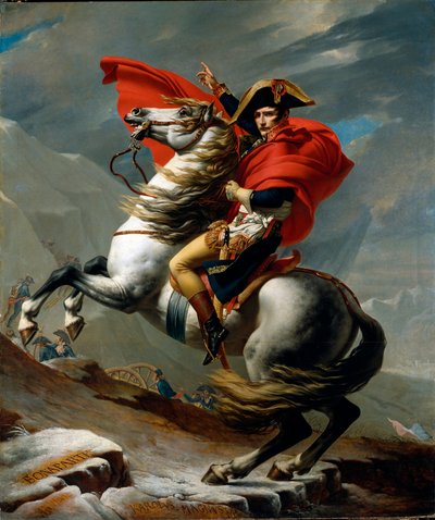 Retrato ecuestre de Napoleón I Bonaparte de Jacques Louis David