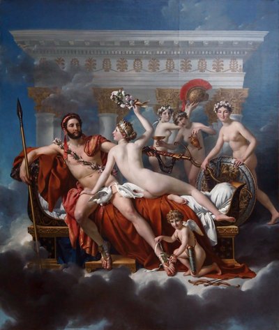 Francés: Mars désarmé par Vénus Mars Being Disarmed by Venus de Jacques Louis David