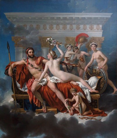 Francés: Mars désarmé par Vénus Mars Being Disarmed by Venus de Jacques Louis David