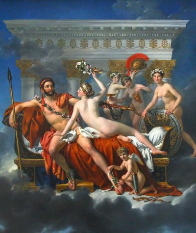 Francés: Mars désarmé par Vénus Mars disarmed by Venus de Jacques Louis David