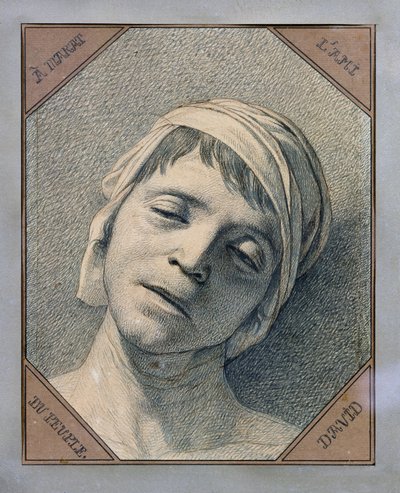 Jefe de Marat de Jacques Louis David