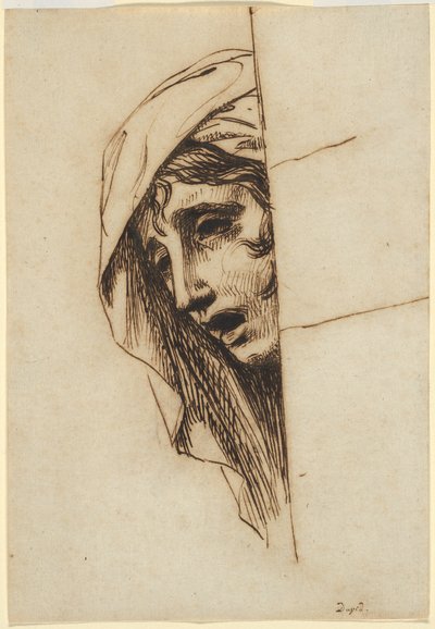 Cabeza de mujer de Jacques Louis David