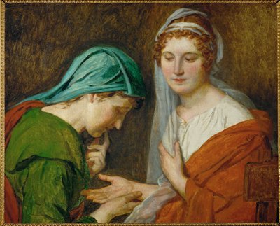 La Bonne Aventure ... (óleo sobre lienzo) de Jacques Louis David