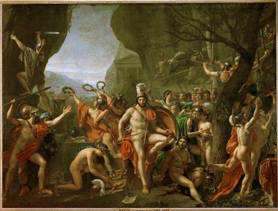 Leónidas en las Termópilas de Jacques Louis David