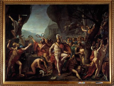 Leonidas en las Termópilas de Jacques Louis David