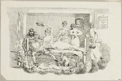 Loveless desarmándose de Jacques Louis David